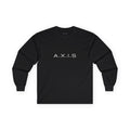 A.X.I.S. Long Sleeve Tee — Sci‑Fi Graphic Backprint, Minimal Front Logo