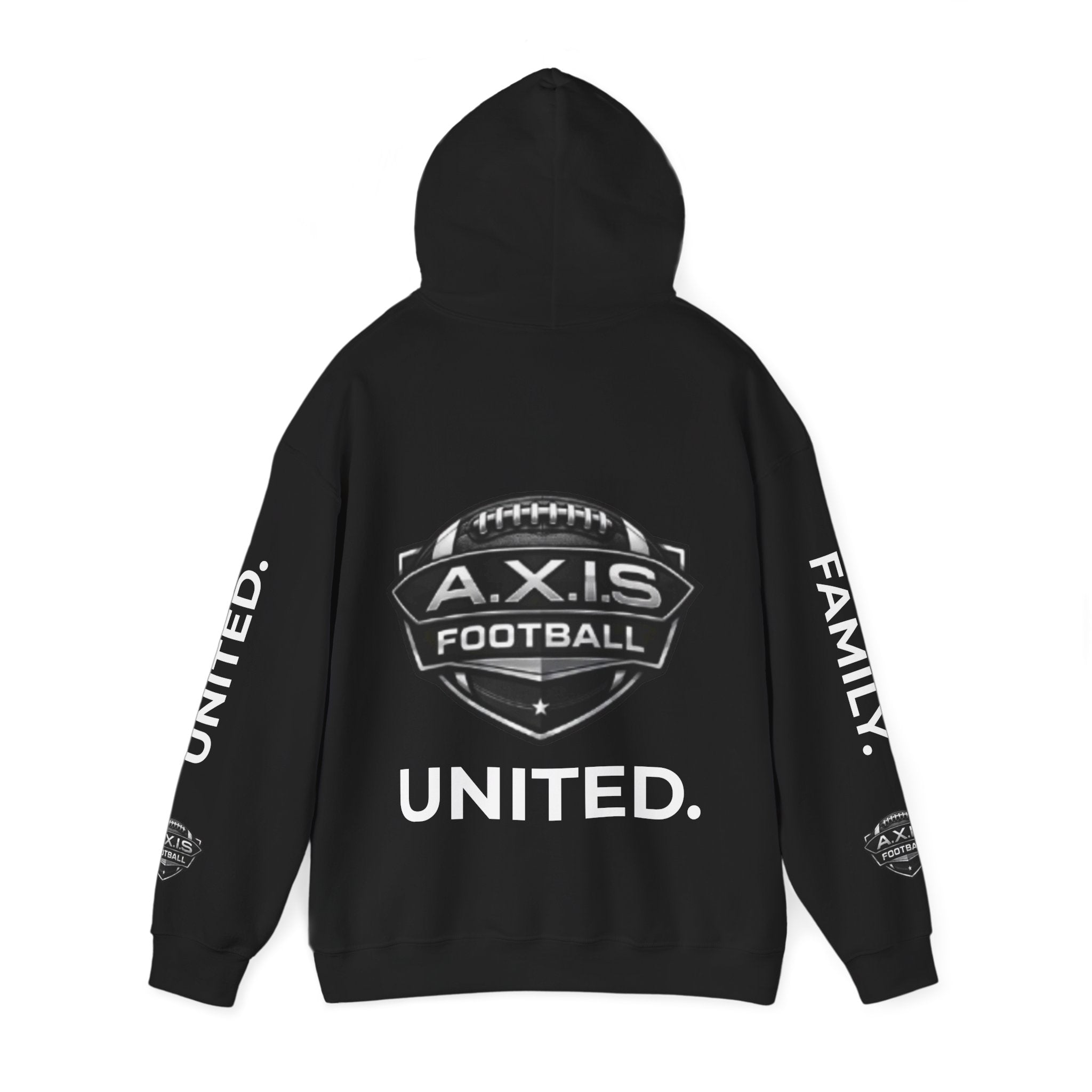 A.X.I.S. Football United Hoodie – "A.X.I.S. Family. United." Athletic Team Pullover
