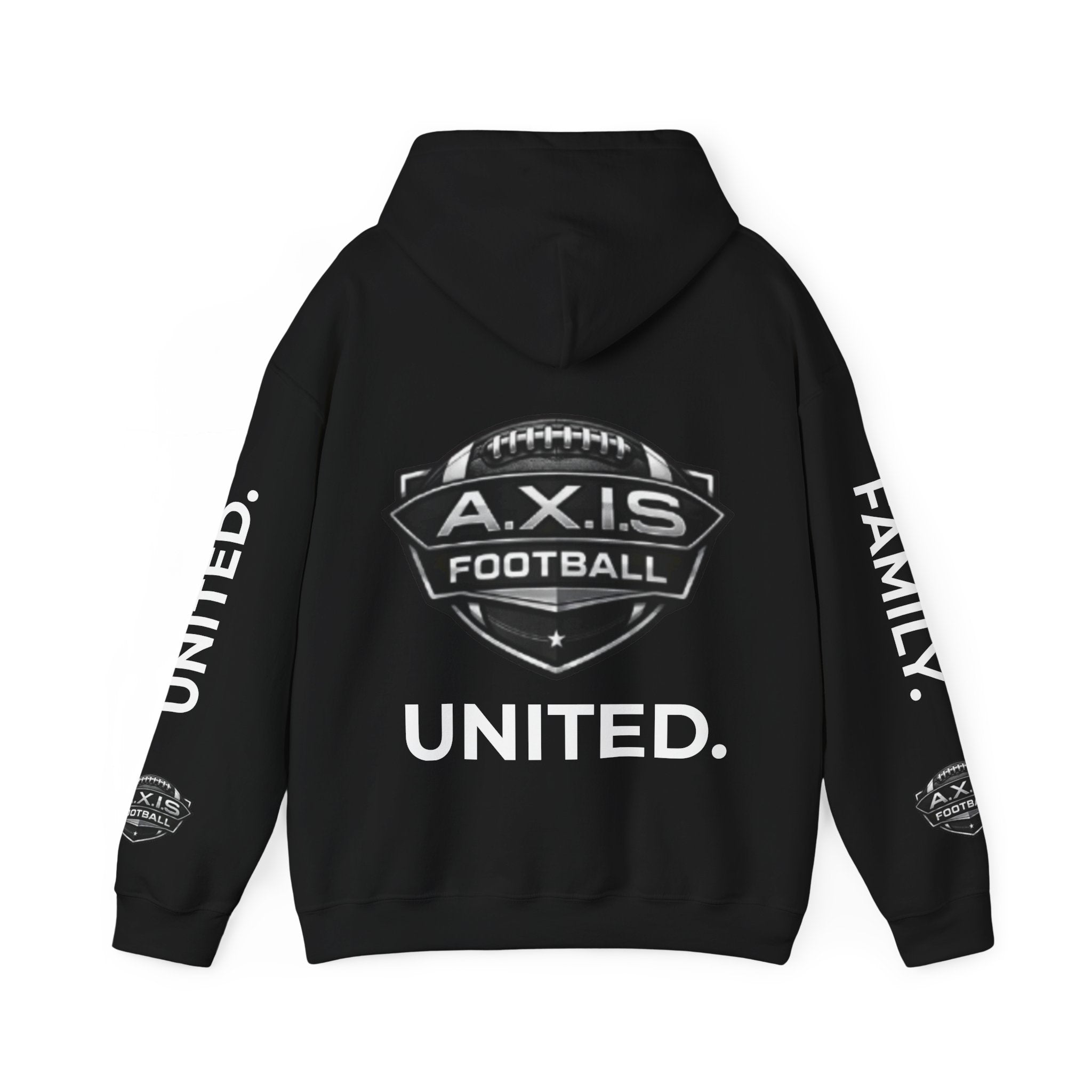 A.X.I.S. Football United Hoodie – "A.X.I.S. Family. United." Athletic Team Pullover