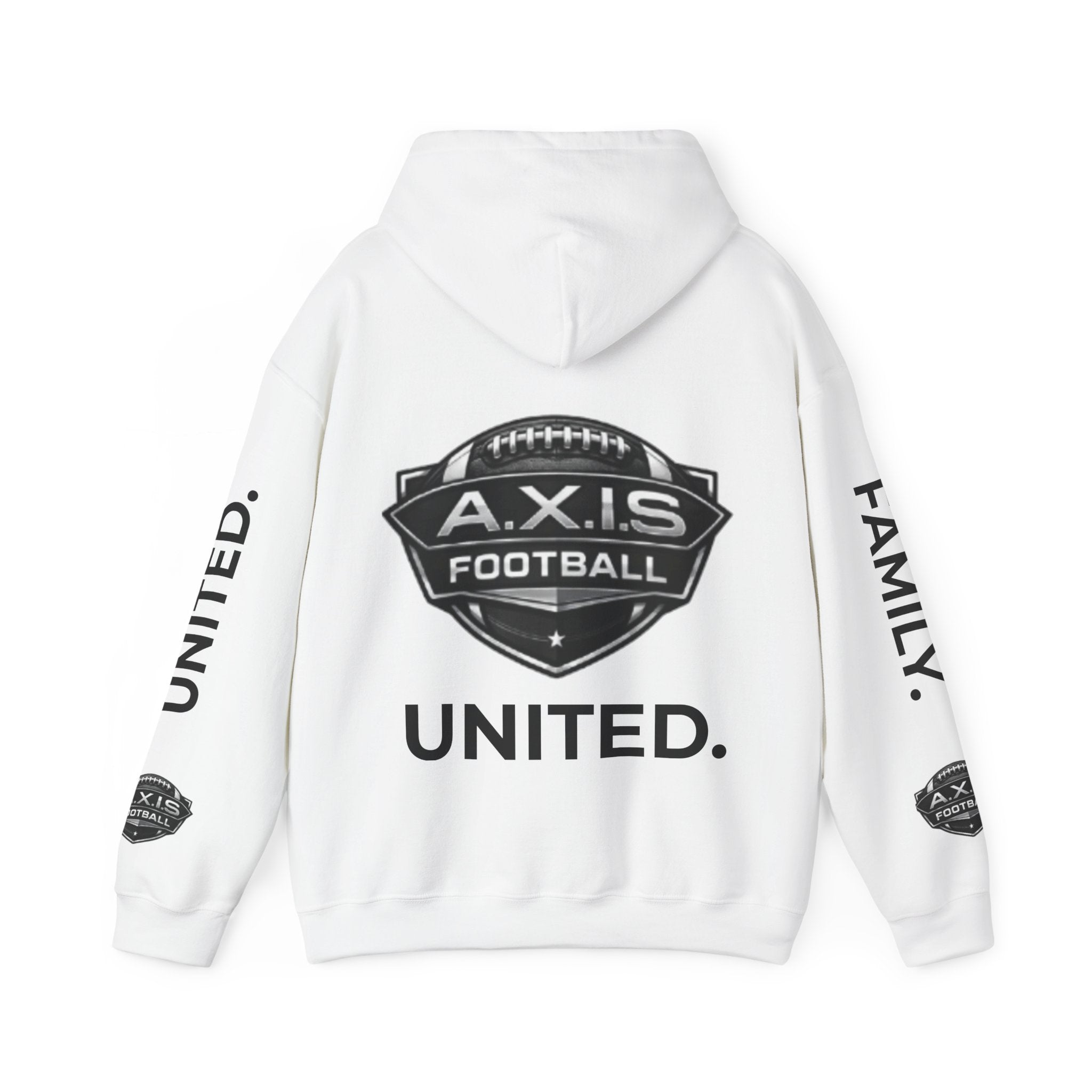 A.X.I.S. Football United Hoodie – "A.X.I.S. Family. United." Athletic Team Pullover