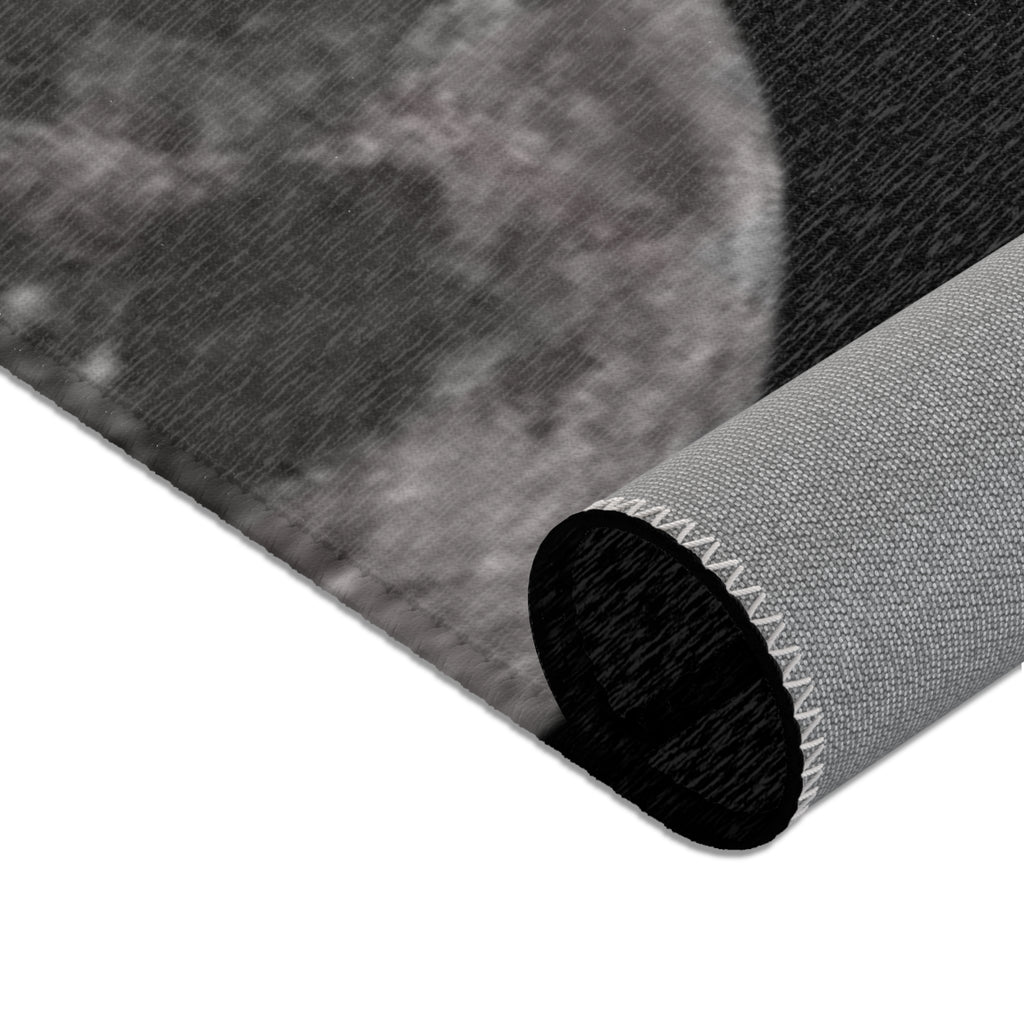 A.X.I.S. 'Built to Move' Moon -Logo Area Rug