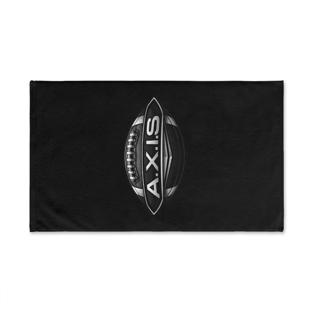 A.X.I.S Football Hand Towel — Black Sports Team Gym & Game Day Towel