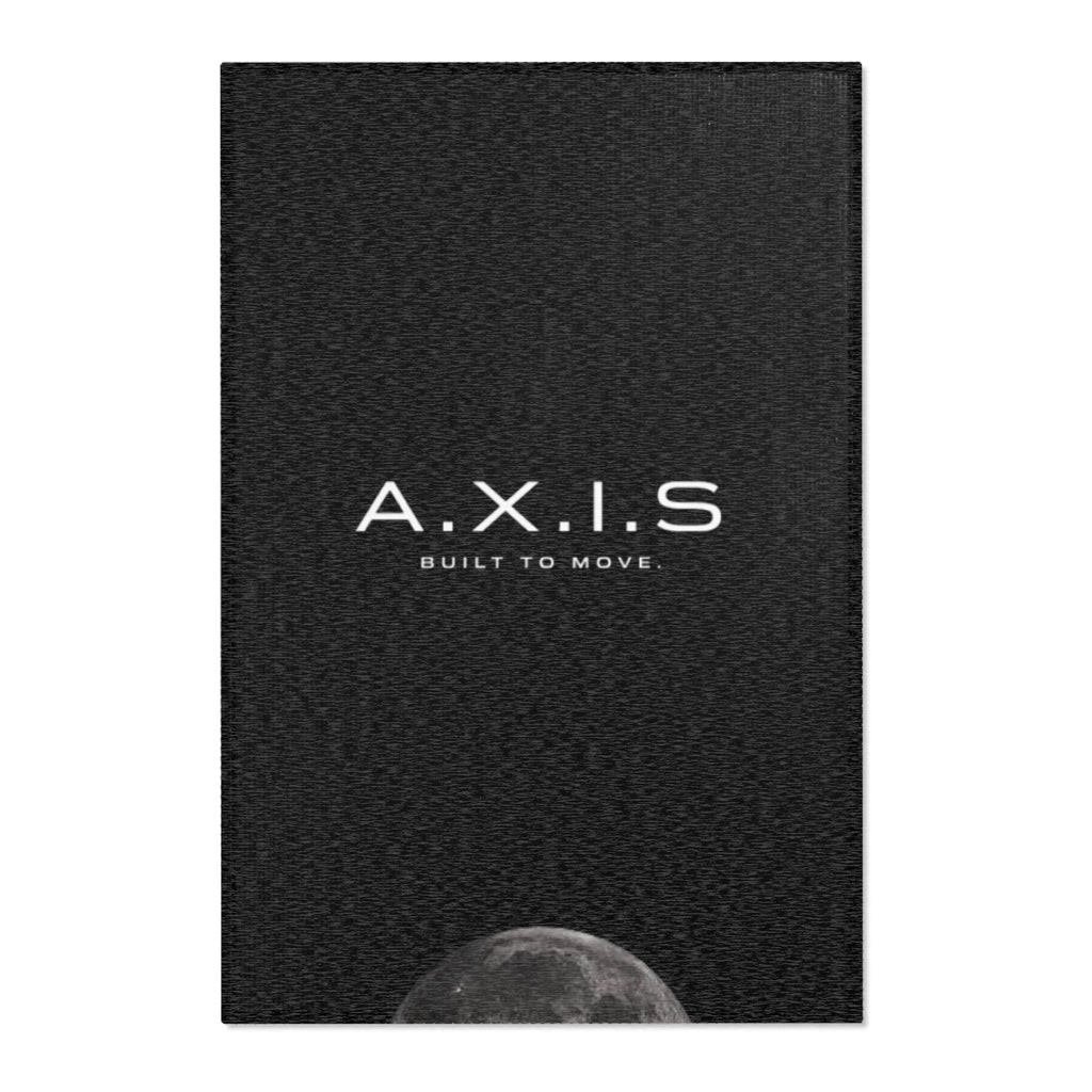 A.X.I.S. 'Built to Move' Moon -Logo Area Rug