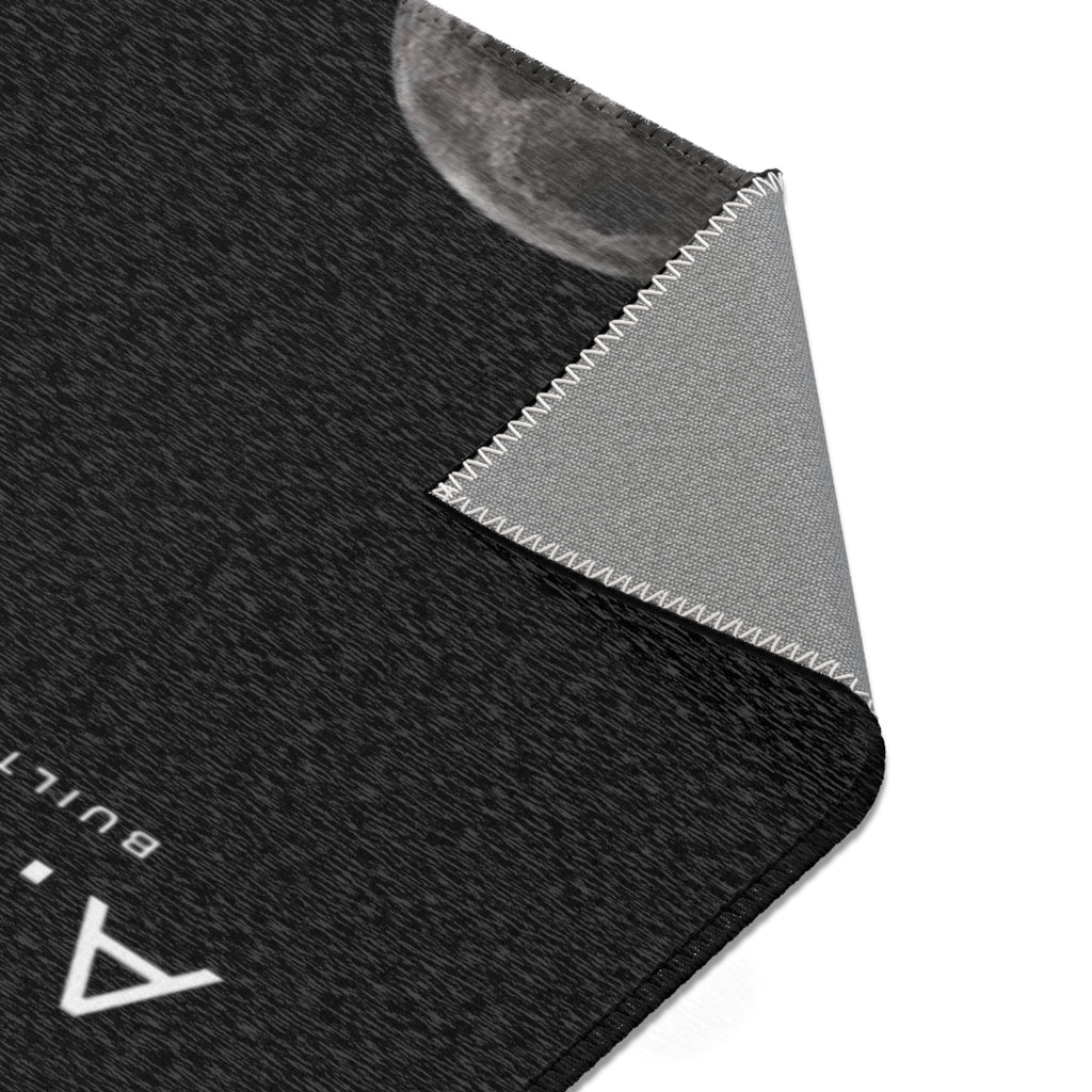 A.X.I.S. 'Built to Move' Moon -Logo Area Rug