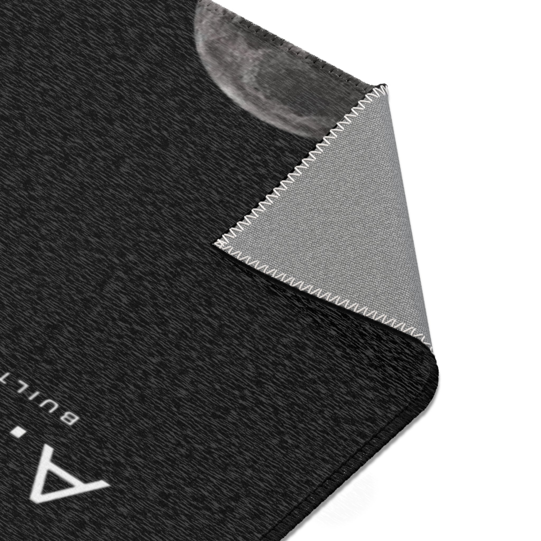 A.X.I.S. 'Built to Move' Moon -Logo Area Rug
