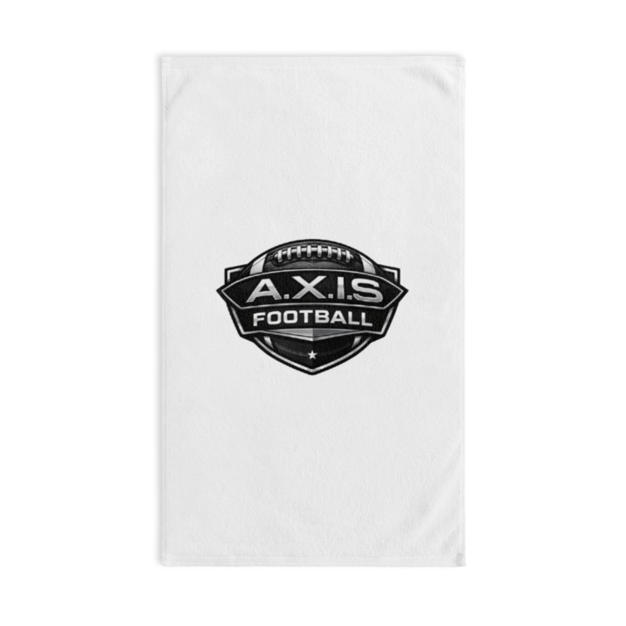 A.X.I.S Football Hand Towel — White Sports Gym Towel