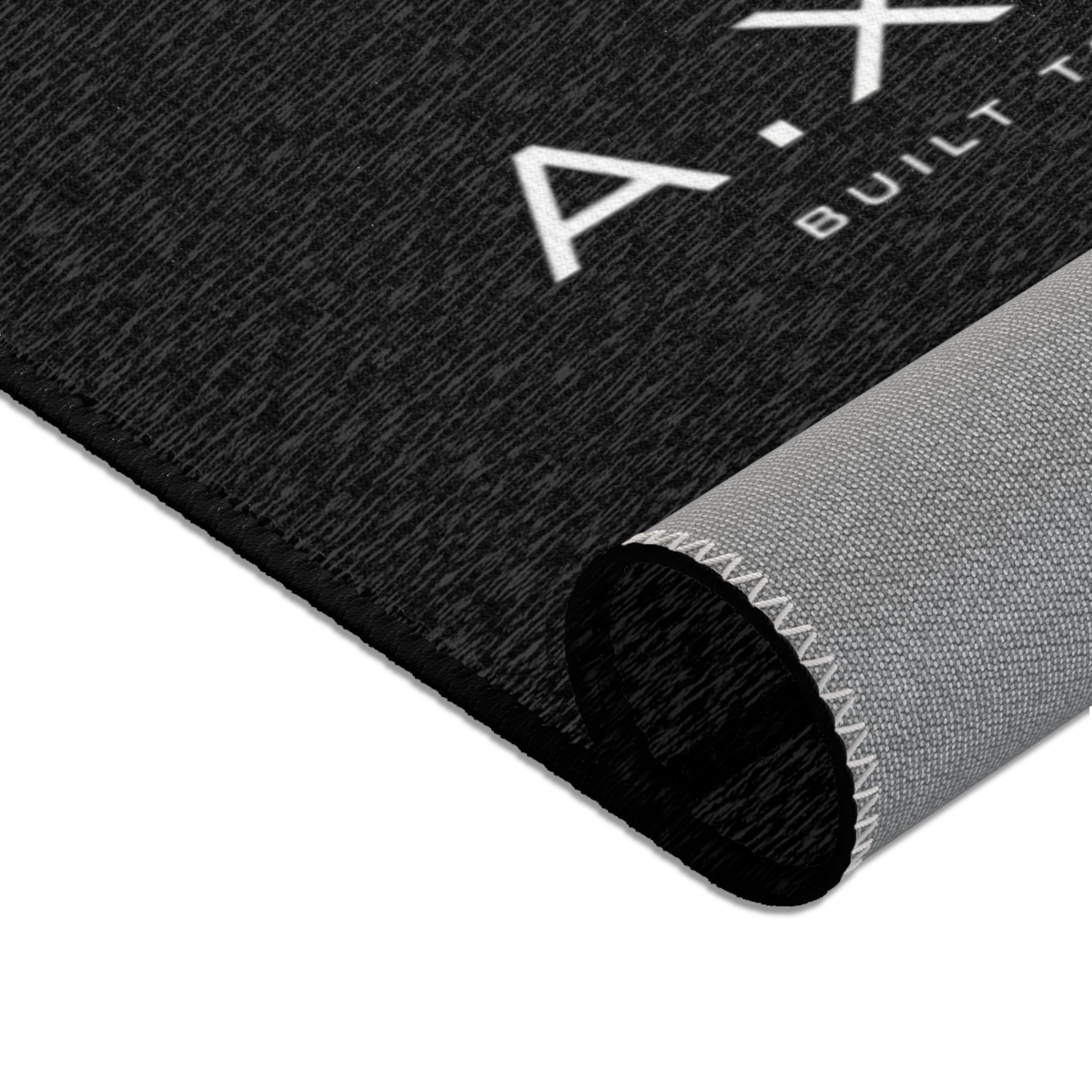 A.X.I.S. 'Built to Move' Moon -Logo Area Rug