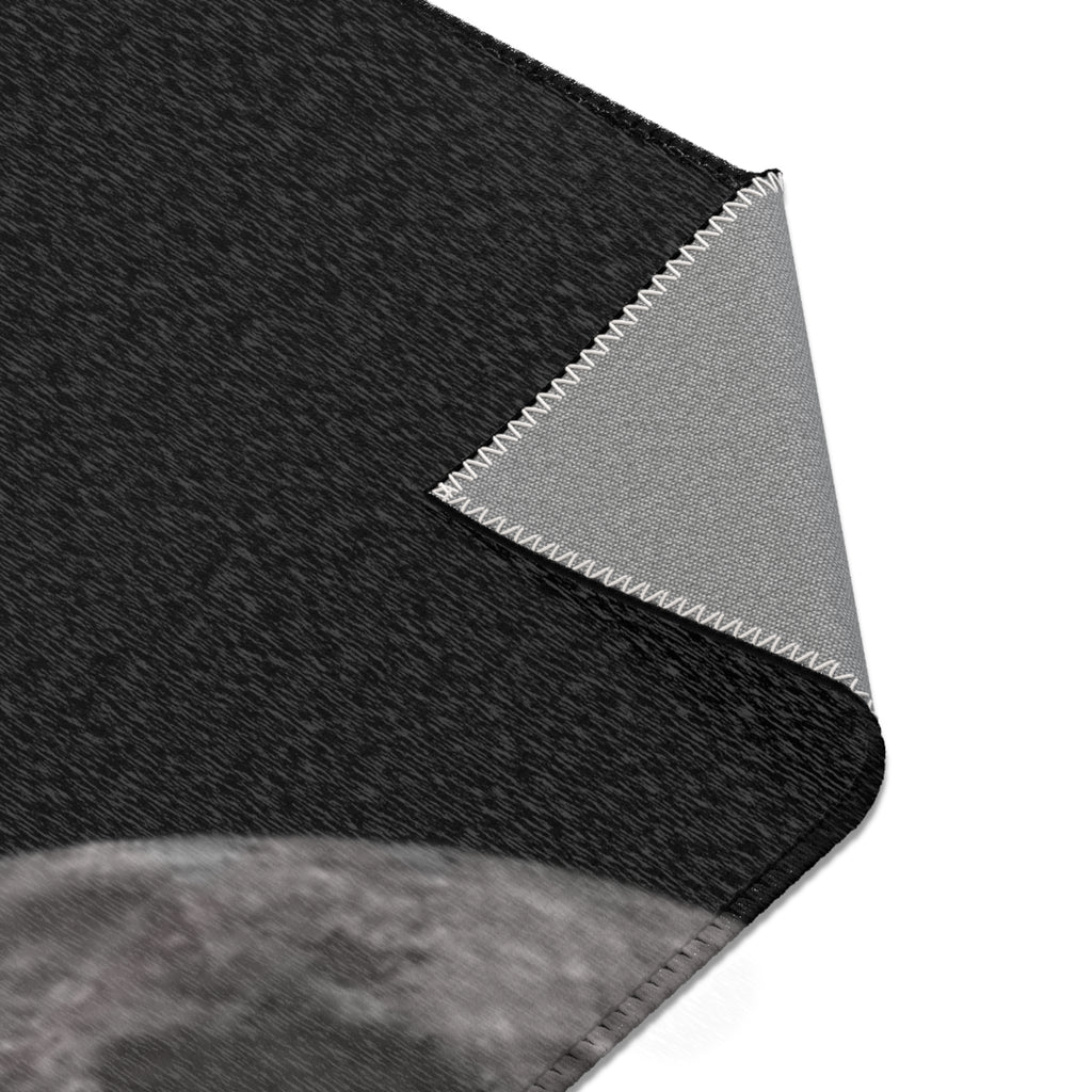 A.X.I.S. 'Built to Move' Moon -Logo Area Rug