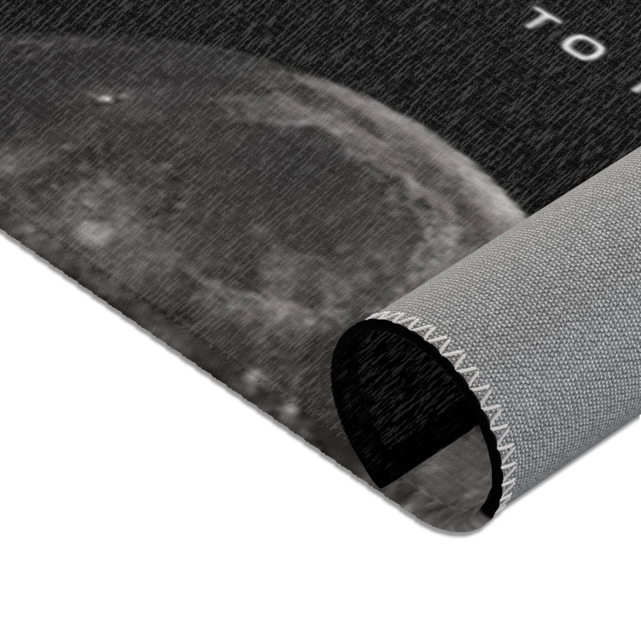 A.X.I.S. 'Built to Move' Moon -Logo Area Rug