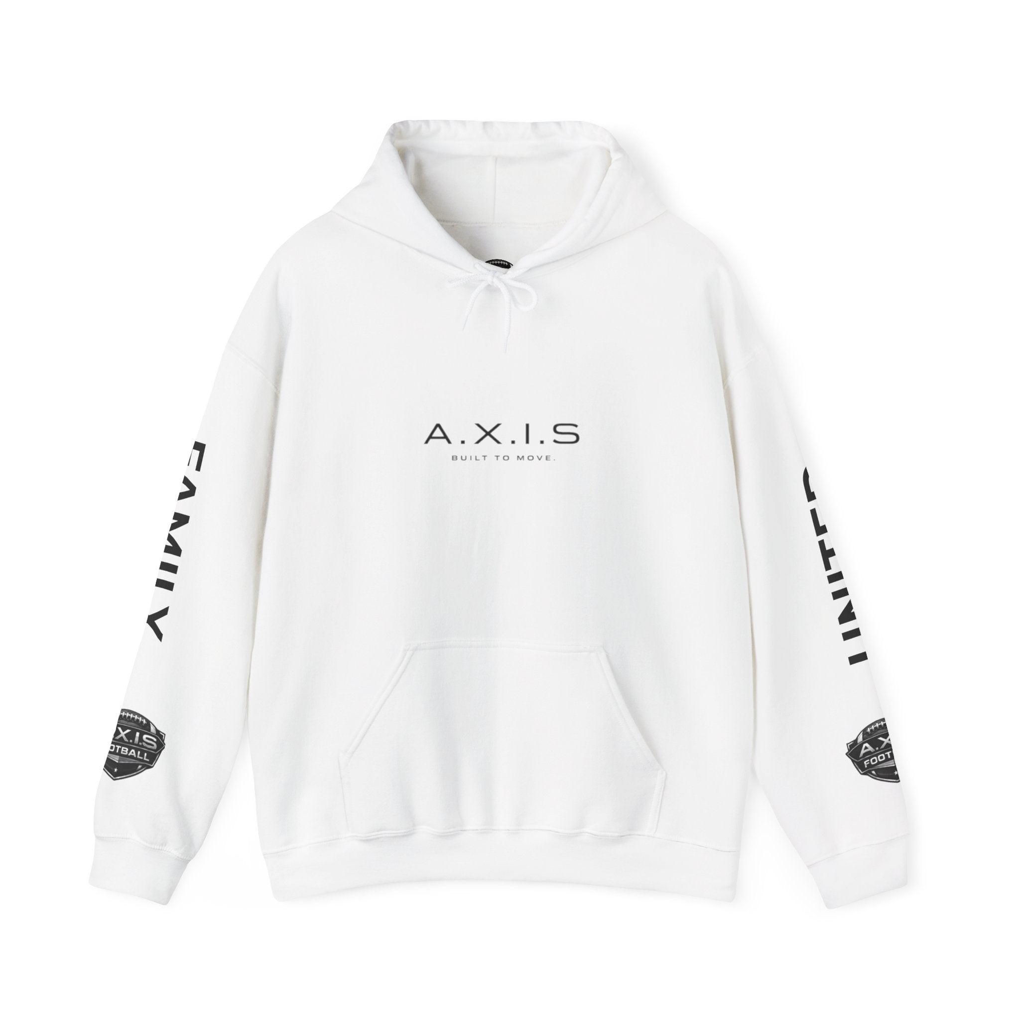 A.X.I.S. Football United Hoodie – "A.X.I.S. Family. United." Athletic Team Pullover